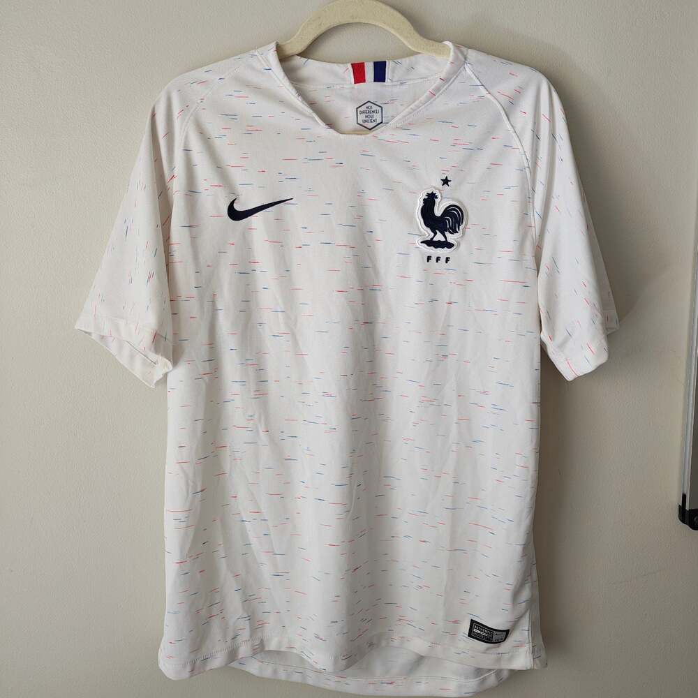 Nike France FFF 2018 Away Soccer Men's Size Large Jersey